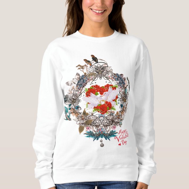 Sweatshirt Heureuse Sainte-Valentin (Devant)