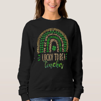 Sweatshirt Heureux D'Être Un Enseignant Boho Rainbow Teacher