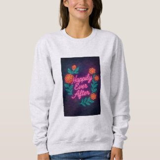 Sweatshirt Heureux toujours après - Neon Vintage Ethéal Llow