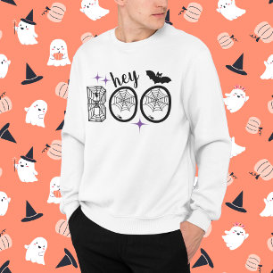 Sweatshirt Hey & Bye Boo Halloween Bat et Web