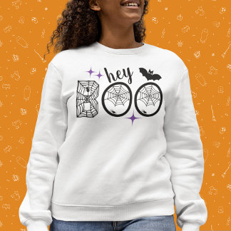 Sweatshirt Hey & Bye Boo Halloween Bat et Web