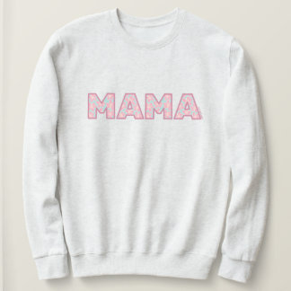 Sweatshirt Hibiscus Mama dessiné à la main