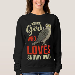 Sweatshirt Hibou blanc oiseau animal