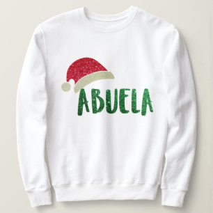 Sweatshirt Hip Grandma Abuela Parties scintillant Santa Hat N
