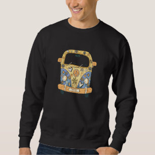 Sweatshirt Hippie Kostm Peace Love Flower Power Retro Camper