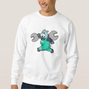 Sweatshirt Hippo comme mécanique avec clé