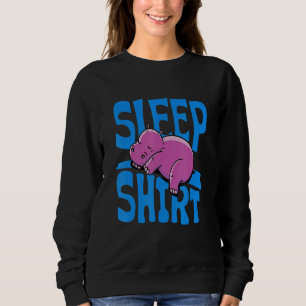 Sweatshirt Hippo Pyjamas Jolies Hippopotames Dormir Pyjama Do