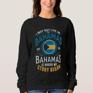 Sweatshirt Histoire a commencé vacances aux Bahamas fierté ba