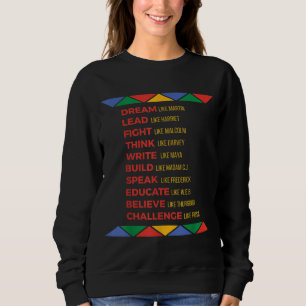 Sweatshirt Histoire noire Héros afro-américains
