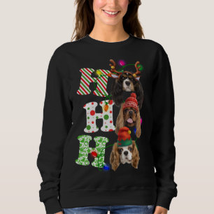Sweatshirt Ho Ho Ho Cavalier Roi Charles Espagnol Maître Chri