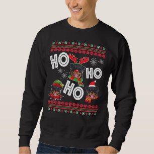 Sweatshirt Ho Ho Ho Rottweiler Chien Noël
