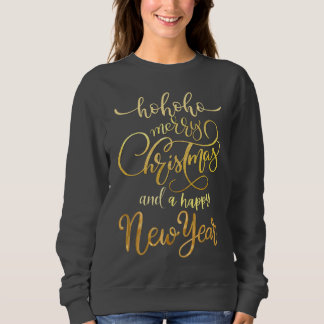 Sweatshirt : Hoho Noël & Nouvel An (noir)