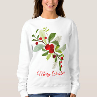 Sweatshirt Holly Berries Joyeux Noël