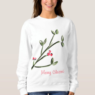 Sweatshirt Holly & Berries Joyeux Noël