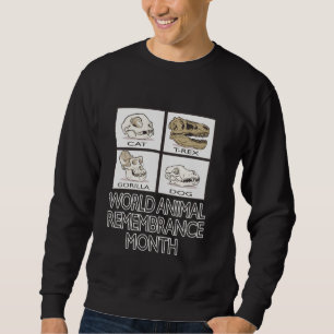 Sweatshirt Hommage mondial de souvenir des animaux aux animau