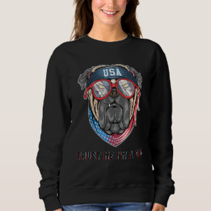 Sweatshirt Homme American Bulldog 4 Juillet Chien Hommes État