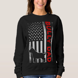Sweatshirt Homme Bully Ou Pitbull Chien Papa Vintage American