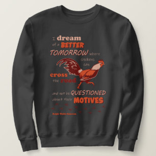 Sweatshirt homme citation de poulet