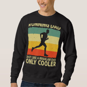 Sweatshirt Homme Coureur Pour Homme Papa Marathon Coureur Ent
