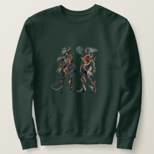 Sweatshirt Homme Dualité Abstraite