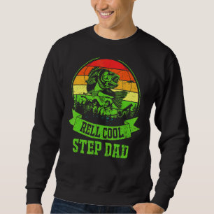 Sweatshirt Homme Fête des Père Pêche Vintage Roue Cool Étape 