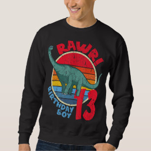 Sweatshirt Homme garçon 13e anniversaire I Rawr! Brachiosauru