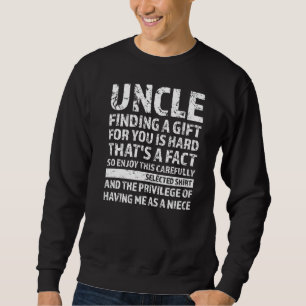 Sweatshirt Homme Oncle Trouver Un Gist Pour Vous Est Dur Godf