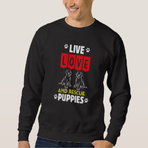 Sweatshirt Homme Puppy Adoption Live Amour Et Secourir Chiens