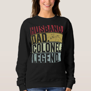Sweatshirt Homme Retro Mari Papa Colonel Légende Pour Père