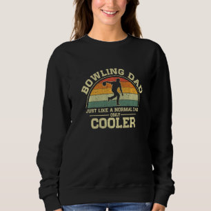 Sweatshirt Homme Vintage Bowling Papa Comme Un Papa Normal Su