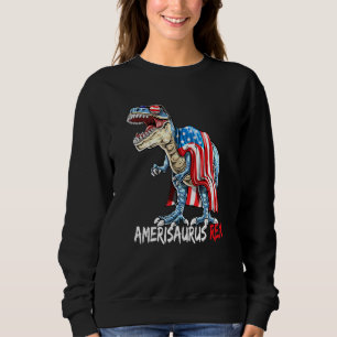 Sweatshirt Hommes Amerisaurus T Rex Dinosaur 4 juillet Enfant