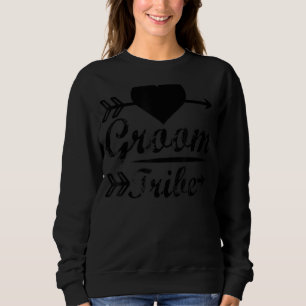 Sweatshirt Hommes Groom Tribe Correspondant Cute Flèche Maria