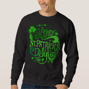 Sweatshirt Hommes Hommes Jours de la Saint Patrick Et Shamroc