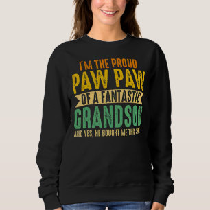 Sweatshirt Hommes Je suis le Fier Paw Paw Grandson Grand-père