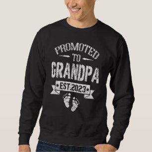 Sweatshirt Hommes Promus À Grand-Père Annonce De Grossesse 20