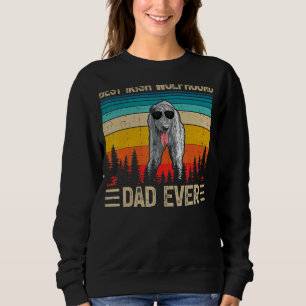 Sweatshirt Hommes Vintage Meilleur Irlandais Wolfhound Papa J