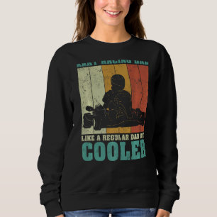 Sweatshirt Hommes Vintage Retro Kart Racing Papa Comme Un Ord
