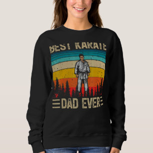 Sweatshirt Hommes Vintage Rétro Meilleur Karaté Papa Jamais P