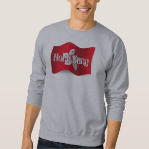 Sweatshirt Hong Kong ondulant le drapeau