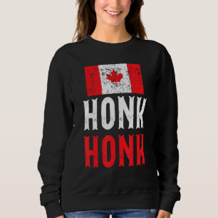Sweatshirt Honk Chariot Canadien Règle Canada Drôle Vint