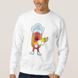 Sweatshirt Hot-dog avec Moutarde