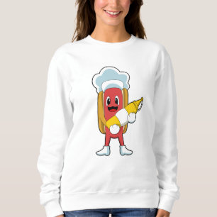 Sweatshirt Hotdog avec moutarde