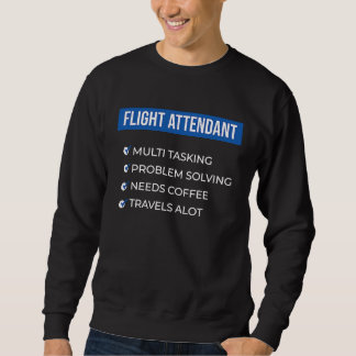 Sweatshirt Hôtesse de l'air voyageur fréquent stewardesse Ste