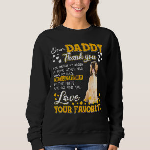 Sweatshirt Hound Afghan Cher Papa Merci D'Être Mon Père