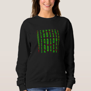 Sweatshirt House Stool Binary Regardez L'Ordinateur Et La Con