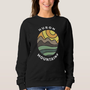 Sweatshirt Huron Mountains Michigan MI Vacances Souvenir