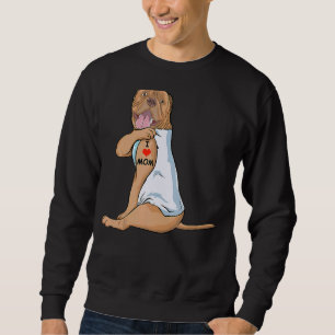 Sweatshirt I Love Maman Tattoo Dogue De Bordeaux Maman Chien 