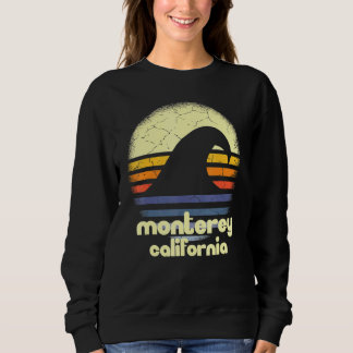 Sweatshirt I Love Monterey Beach California Ocean Wave CA