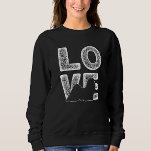 Sweatshirt I Love My Lhasa Apso Dog Theme Design