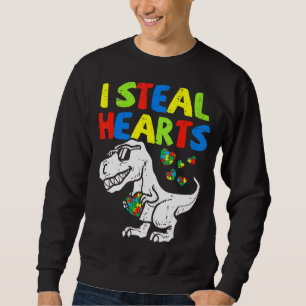 Sweatshirt I Steal Hearts Puzzle Sensibilisation sur l'autism